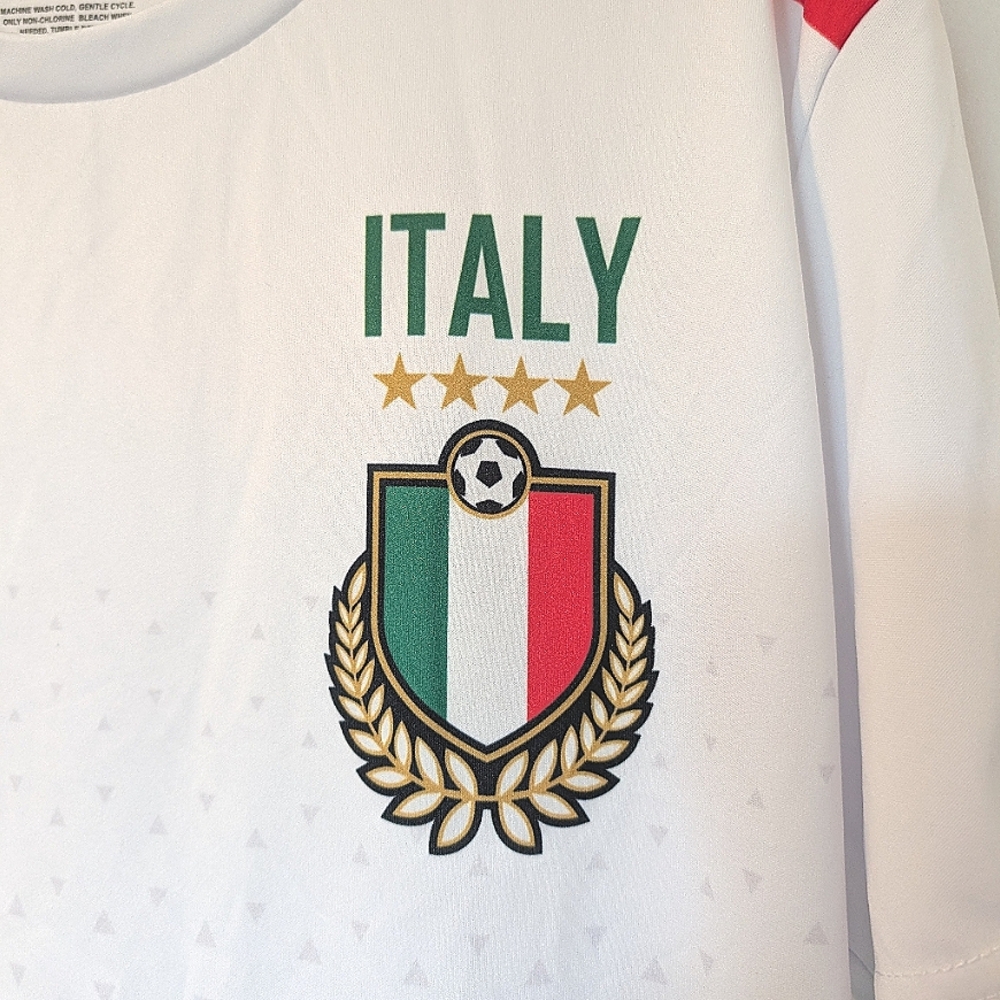 Italy Soccer Jersey with Number 9 - Picture 2 of 4